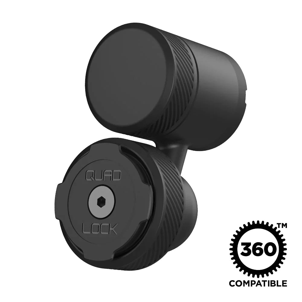 QuadLock Vent Car Mount med 360-kompatibilitet. Robust design för säker montering av mobiltelefoner på bilventiler.